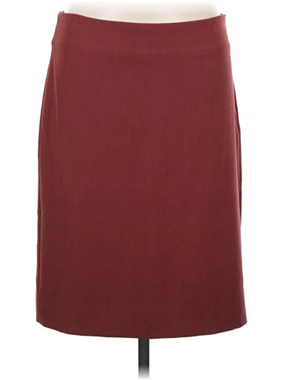 Pre-owned Mm. Lafleur Formal Skirt In Burgundy