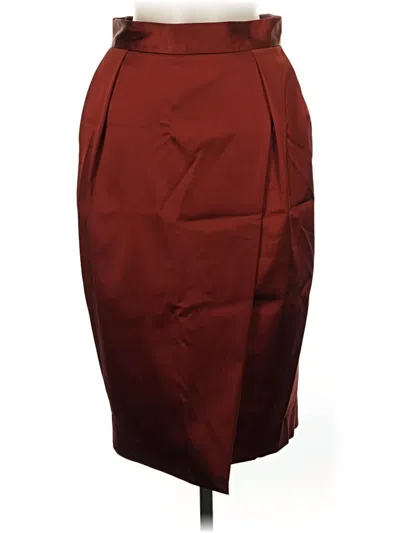 Pre-owned Mm. Lafleur Formal Skirt In Burgundy