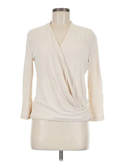 Pre-owned Mm. Lafleur Long Sleeve Blouse In White