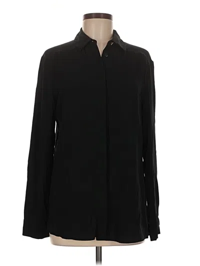 Pre-owned Mm. Lafleur Long Sleeve Polo Shirt In Black