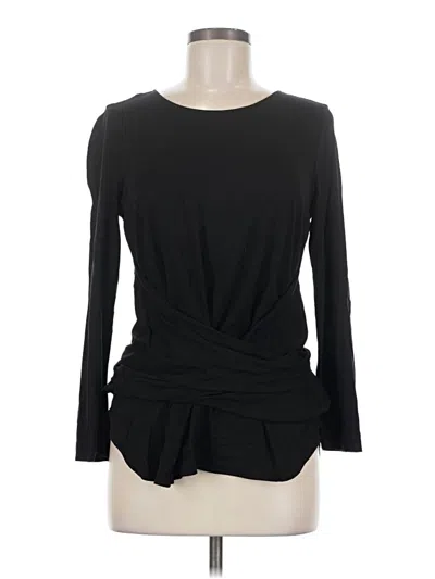 Pre-owned Mm. Lafleur Long Sleeve Top Black Cowl Neck Tops