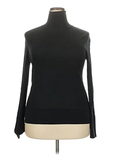 Pre-owned Mm. Lafleur Long Sleeve Top Black Turtleneck Tops