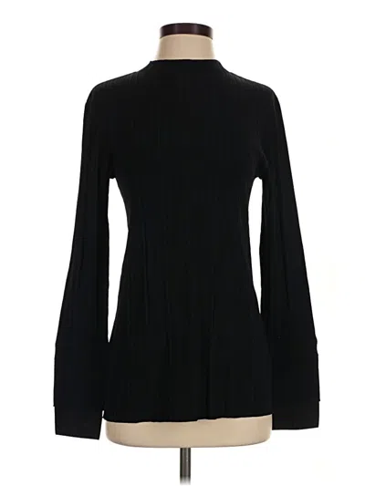 Pre-owned Mm. Lafleur Long Sleeve Top Black Turtleneck Tops