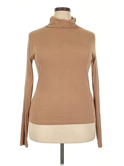 Pre-owned Mm. Lafleur Long Sleeve Turtleneck In Tan
