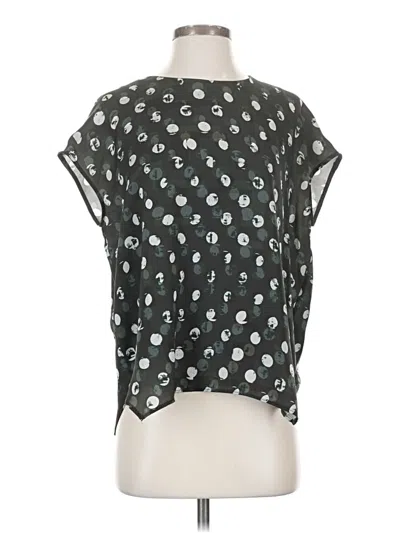 Pre-owned Mm. Lafleur Short Sleeve Blouse In Black