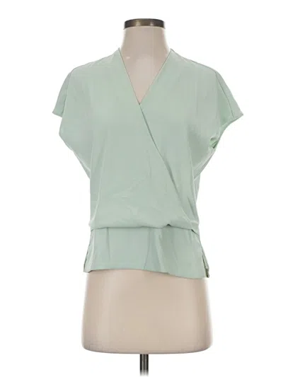Pre-owned Mm. Lafleur Short Sleeve Blouse In Green
