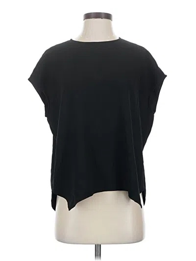 Pre-owned Mm. Lafleur Short Sleeve Top Black Cowl Neck Tops