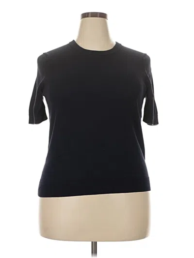 Pre-owned Mm. Lafleur Short Sleeve Turtleneck In Black