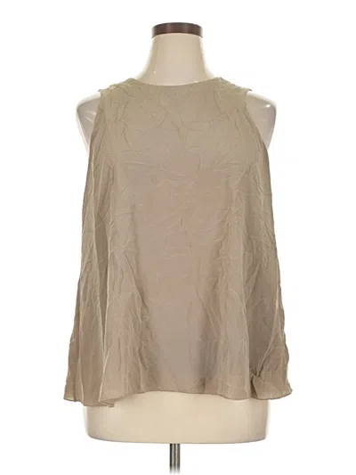 Pre-owned Mm. Lafleur Sleeveless Blouse In Tan