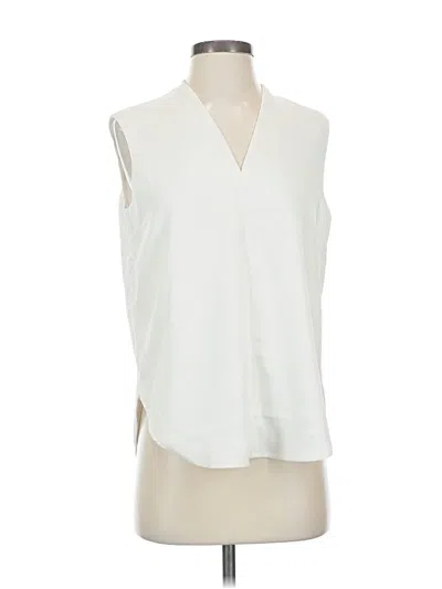 Pre-owned Mm. Lafleur Sleeveless Blouse In White