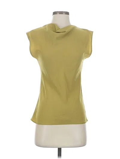 Pre-owned Mm. Lafleur Sleeveless Blouse In Yellow