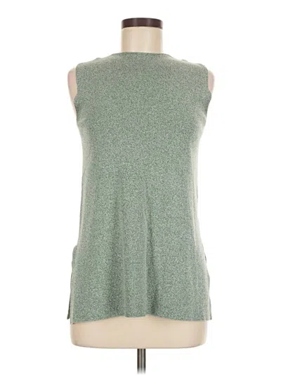 Pre-owned Mm. Lafleur Sleeveless Top Green High Neck Tops