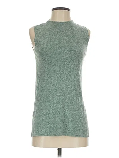 Pre-owned Mm. Lafleur Sleeveless Top Green High Neck Tops