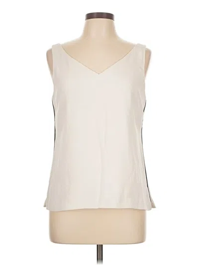 Pre-owned Mm. Lafleur Sleeveless Top Ivory V Neck Tops In White