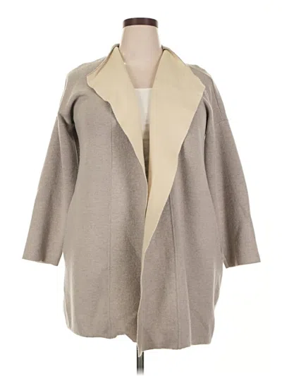 Pre-owned Mm. Lafleur Wool Cardigan Sweater In Brown