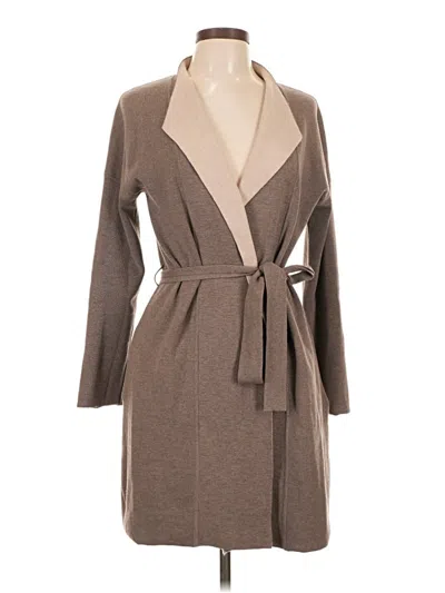 Pre-owned Mm. Lafleur Wool Cardigan Sweater In Brown