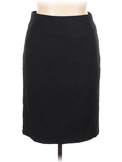 Pre-owned Mm. Lafleur Wool Skirt In Black
