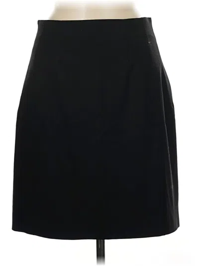 Pre-owned Mm. Lafleur Wool Skirt In Black