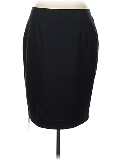 Pre-owned Mm. Lafleur Wool Skirt In Black