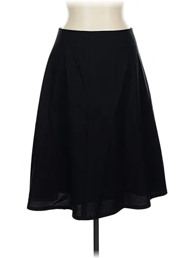 Pre-owned Mm. Lafleur Wool Skirt In Black
