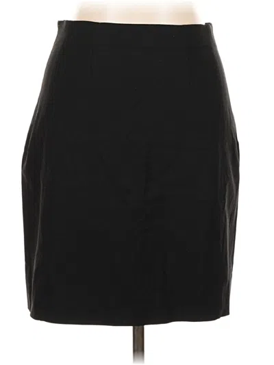 Pre-owned Mm. Lafleur Wool Skirt In Black