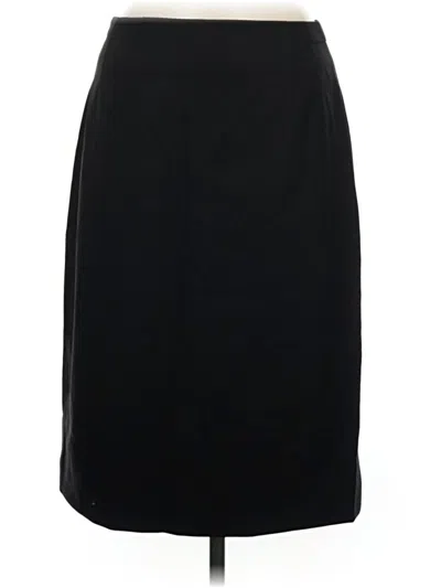 Pre-owned Mm. Lafleur Wool Skirt In Black