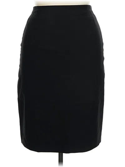 Pre-owned Mm. Lafleur Wool Skirt In Black