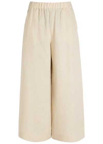 Mm Linen Trousers In Neutral