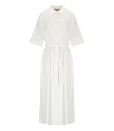 Mm Max Mara Albero White Long Dress