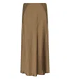 Mm Max Mara Alessio Camel Skirt In Brown