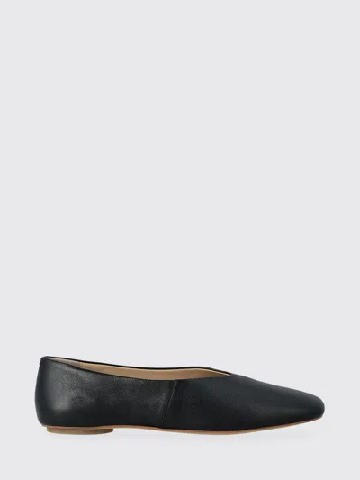 Mm Max Mara Ballet Flat  Woman Color Black In Animal Print