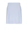 Mm Max Mara Balta Light Blue Bermuda Shorts In Blue