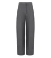 Mm Max Mara Bill Grey Pants In Gray
