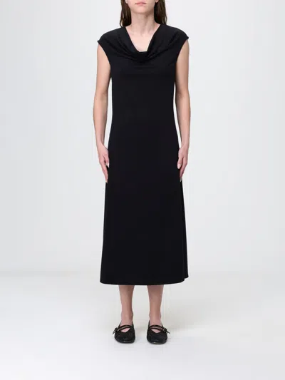 Mm Max Mara Vetusta Midi Jersey Dress In Black