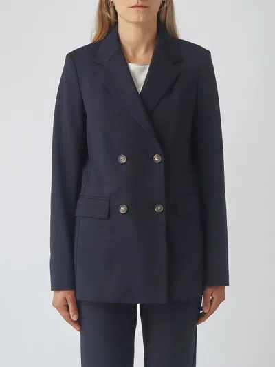Mm Max Mara Blazer Woman Color Navy In Blue