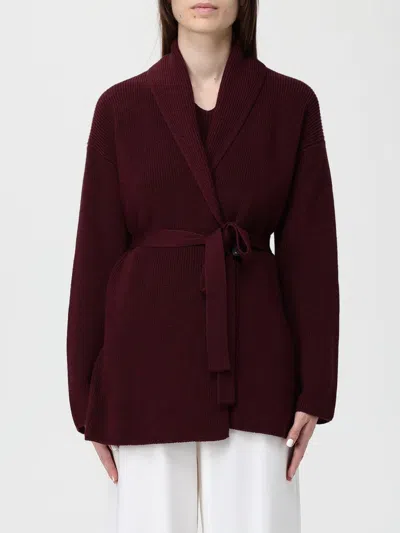 Mm Max Mara Cardigan  Woman Color Burgundy