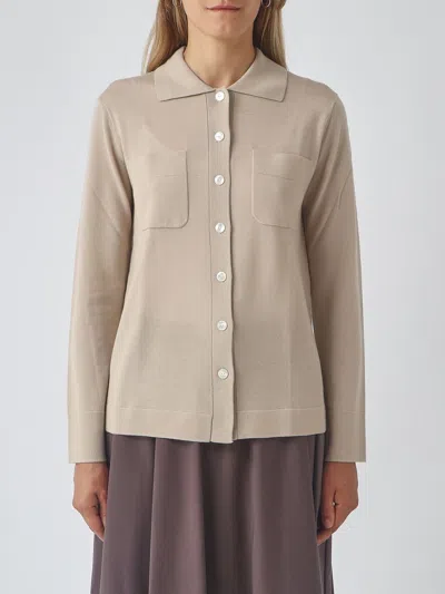 Mm Max Mara Cardigan Woman Color Mastic In Neutral