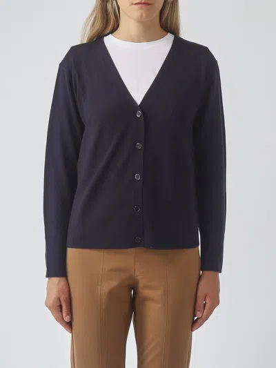 Mm Max Mara Cardigan Woman Color Navy In Blue