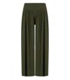 Mm Max Mara Cicala Green Pants In Green