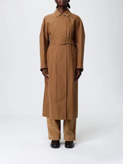 Mm Max Mara Coat  Woman Color Beige In Brown