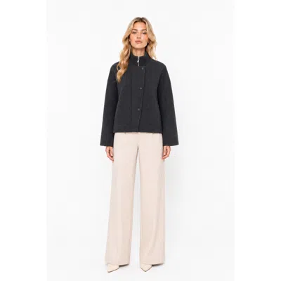 Mm Max Mara Coats In Antracite Grigio