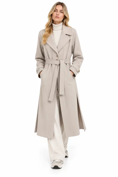Mm Max Mara Coats In Lino Beige