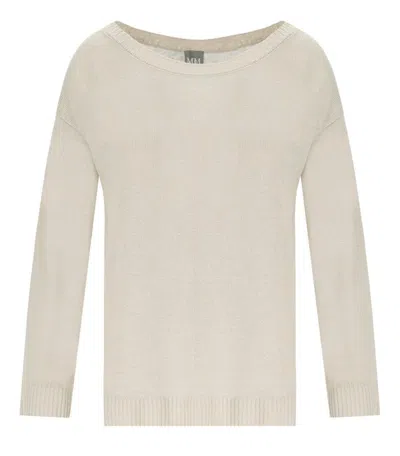 Mm Max Mara Max Mara Dandy Beige Crewneck Jumper