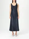 Mm Max Mara Satin Bias-cut Maxi Dress In ブルー