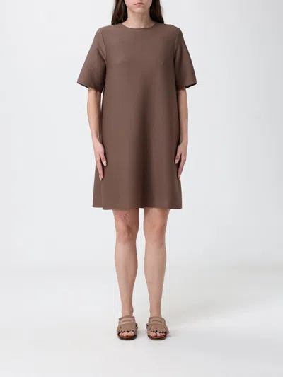 Mm Max Mara Crêpe T-shirt Dress In Multi