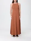 Mm Max Mara Viscose Jersey Dress In Brown