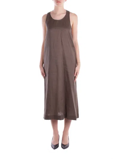 Mm Max Mara Dresses In Verde Scuro Verde