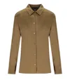Mm Max Mara Emiro Camel Shirt In Brown
