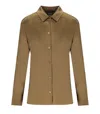 Mm Max Mara Emiro Camel Shirt In Nude