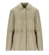 Mm Max Mara Eritrea Beige Padded Jacket In Neutral
